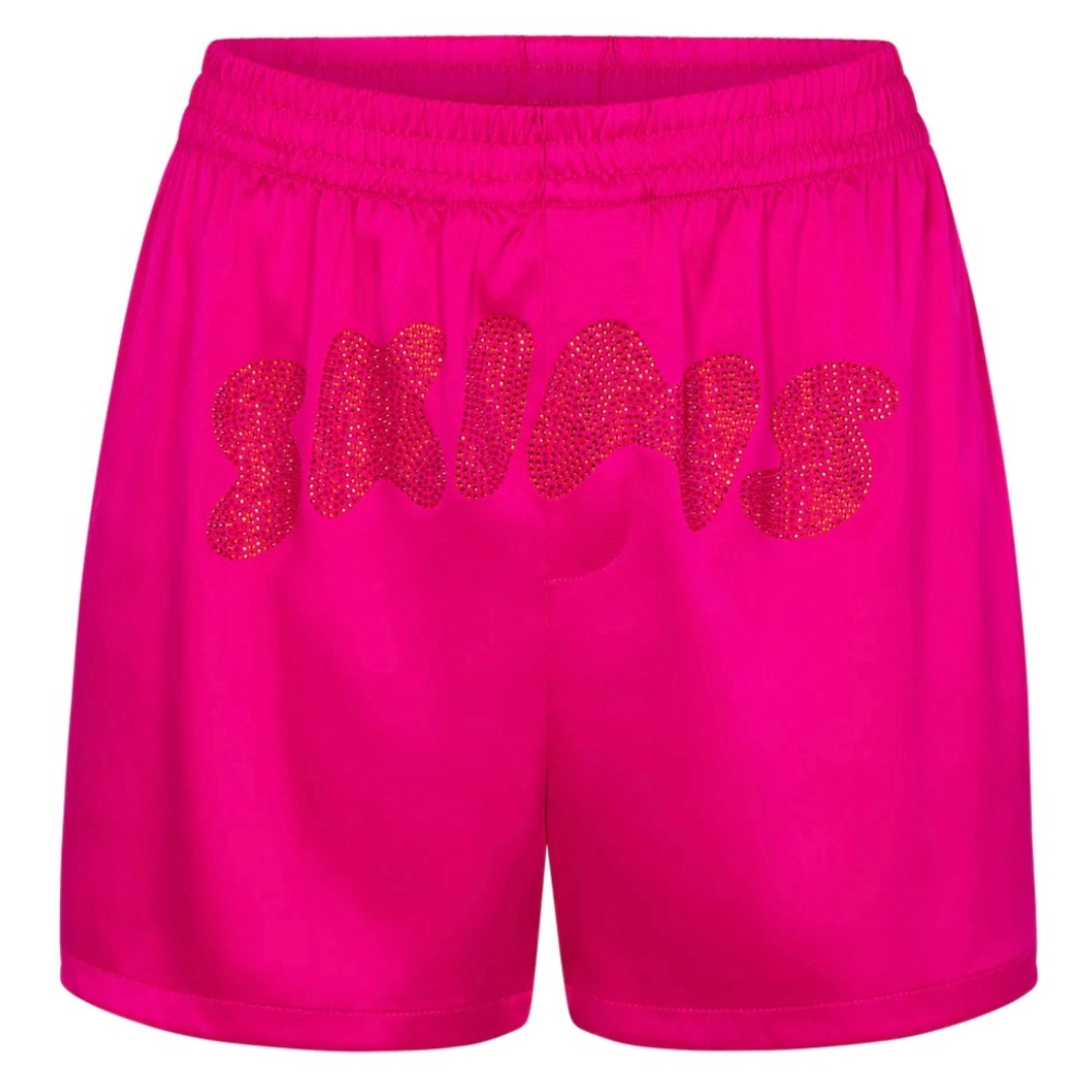 🔥 NWT Skims Woven Shine Boxer Short - Raspberry